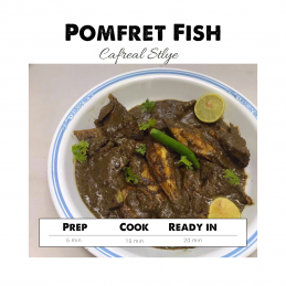 Pomfret Cafreal Recipe